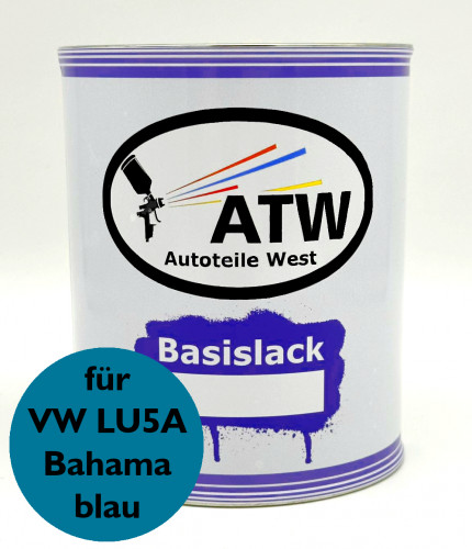 Autolack für VW LU5A Bahamablau